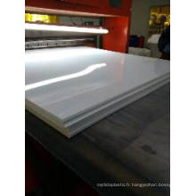 Feuille en plastique rigide blanche de PVC rigide pour le panneau &quot;sandwich&quot;